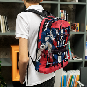 Red White and Blues - Abstract Art Backpack