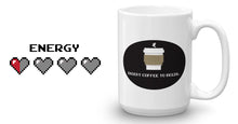 Insert Coffee to Begin - 8-Bit Coffee Mug