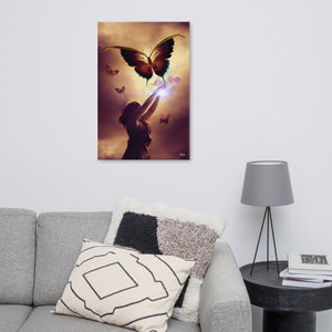 "Spread Your Wings and Fly" - Surrealism Art, Beautiful Butterflies Being Released on Canvas