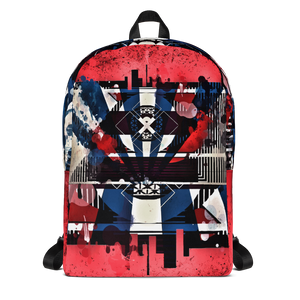 Red White and Blues Abstract Art Backpack The Reformation Designs Store