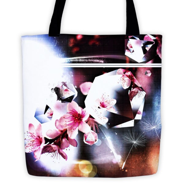 Abstract Flowers - tote bag