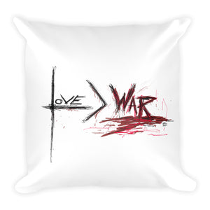 Love is Greater than War - Pillow