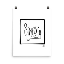 Simplify - Photo paper poster