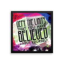 Defy Your Limits - Framed Poster