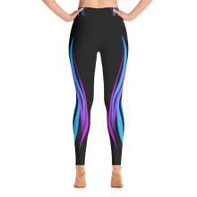 Pink and Blue Striped - Yoga Pants