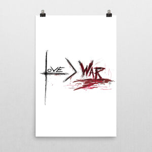 Love is Greater than War – Poster